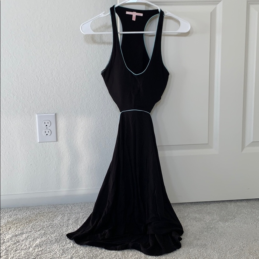 Black racerback & cut out dress